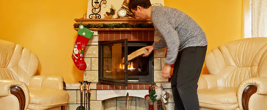 Rusted Metal Fireplace Restoration in New Britain, Connecticut